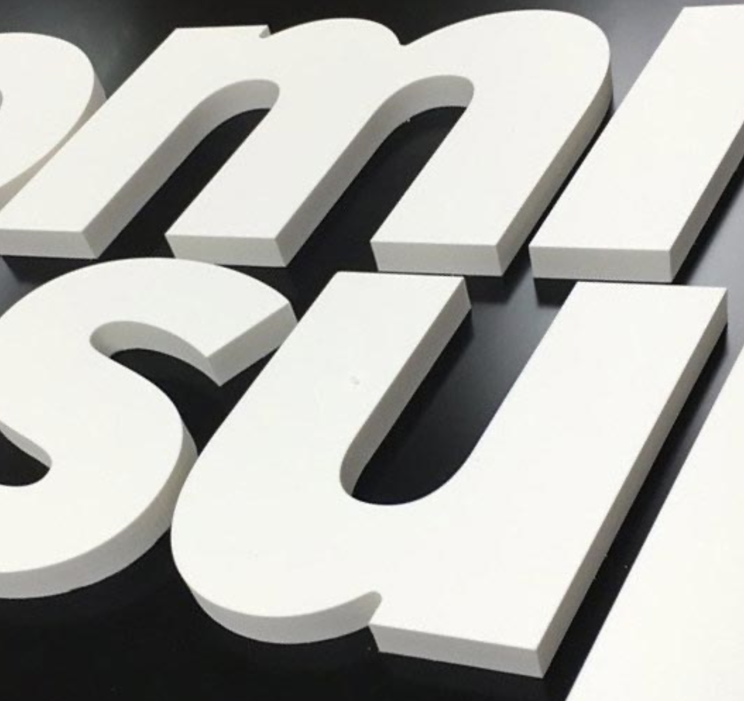 FLAT CUT FOAMEX LETTERS